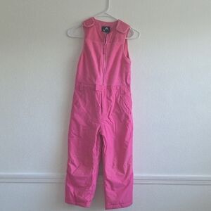 Pink Kids Winter Overalls